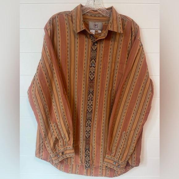 The Trritory Ahead button up vintage shirt men’s Large - Picture 2 of 3